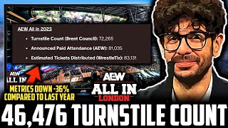 AEW All In 46476 TURNSTILE COUNT  WWE Odyssey Jones EXIT REASON  Odyssey Jones Allegations [upl. by Nawaj]