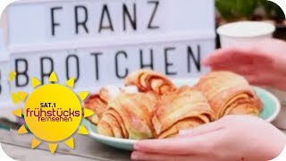 Süßes Frühstück Super leichtes FranzbrötchenRezept  SAT1 Frühstücksfernsehen  TV [upl. by Phionna]