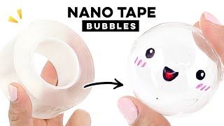 How to make nano tape bubbles This method works every time satisfying viral diy [upl. by Eric]