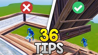 36 Quick TIPS to become a Better Fortnite Player [upl. by Anade980]