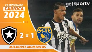 BOTAFOGO 2 X 1 SAMPAIO CORRÊA  MELHORES MOMENTOS  SEMIFINAL TAÇA RIO 2024  geglobo [upl. by Jaan]