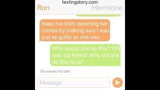 Betrayal part 2 a Harry Potter fanwork HinnyRomione texting [upl. by Jezreel152]