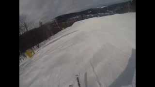 Ski jumps at Gunstock GoPro 1st person view [upl. by Flodnar714]