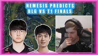 Nemesis Predicts T1 vs BLG 🤔 WORLDS 2024 FINALS [upl. by Crin902]