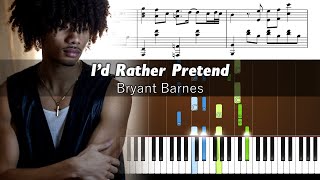 Bryant Barnes  Id Rather Pretend  Piano Tutorial with Sheet Music [upl. by Harlan]