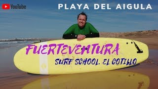 EL COTILLO  SURF CLASS DAY 1 FUERTEVENTURA SPAIN [upl. by Stringer]