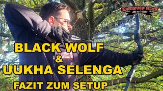 Black Wolf mit Uukha Selenga Wurfarmen  Hat sich der Kauf wirklich gelohnt Fazit zum Bogensetup [upl. by Katha]