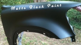 How To Spray Matte Black Paint  Single Stage Paint Without Clear Coat [upl. by Chow]