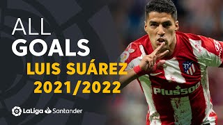 Todos los goles de Luis Suárez en LaLiga Santander 20212022 [upl. by Delwin]