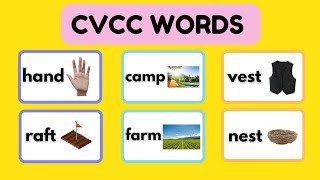 Learn CVCC WORDS  CaCC CiCC CeCC CuCC CoCC Words for Kids Consonant Vowel Consonant Consonant [upl. by Zildjian679]