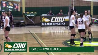 MCAC Volleyball  CMU vs ACC [upl. by Odlanier]