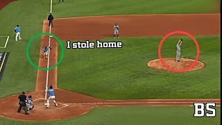 Home stealing in baseball history  MLB [upl. by Duleba]