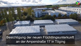 Besichtigung der neuen Flüchtlingsunterkunft an der Amperstraße 17 in Töging [upl. by Nagiem11]