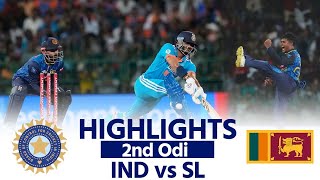 IND vs SL 2nd ODI Match Highlights India vs Sri Lanka 2nd ODI Highlights  Jeffrey Vandersay [upl. by Eisned]