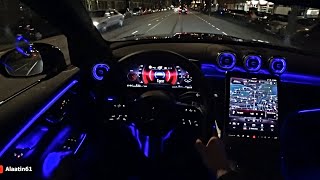 The New Mercedes GLC AMG 2024 Test Drive at NIGHT [upl. by Nicole]