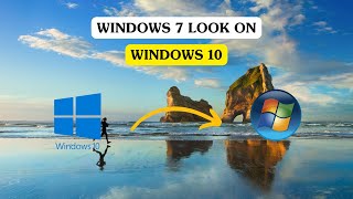 Windows 7 look on Windows 10 windows laptop microsoft tutorial [upl. by Brass600]