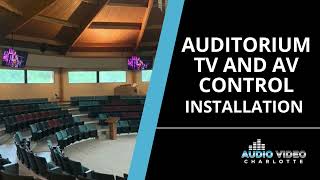 Auditorium TV and AudioVideo Installation in Rock Hill SC by Audio Video Charlotte [upl. by Alaet]