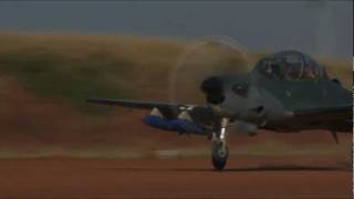 A29 Super Tucano Takeoff and Landing on rugged terrain [upl. by Eno]