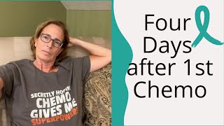 Chemo side effects after my first treatment Cancer Vlog 6 September 6 2022 [upl. by Cirdes]