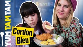 Cordon Bleu selber machen  Schnitzel Cordon Bleu mit Herzoginkartoffeln  yumtamtam [upl. by Aenehs]