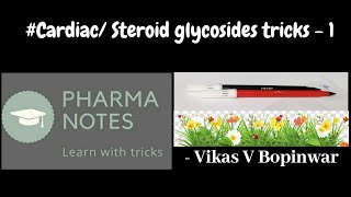 CARDIAC OR STEROIDAL GLYCOSIDES WITH TRICKS1 RRB PHARMACIST EXAM  GPAT  ESIC  PART49 [upl. by Colon]