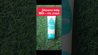 johnsons baby milkrice cream reviewviral review unboxing cream [upl. by Mcloughlin]