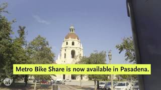 Metro Bike Share arrives in Pasadena [upl. by Hephzibah]