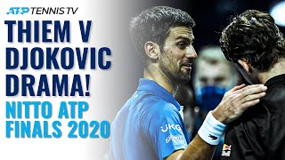 DOUBLE TIEBREAK DRAMA Dominic Thiem vs Novak Djokovic Highlights at 2020 Nitto ATP Finals [upl. by Dihaz]