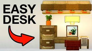 How To Build a Desk With Storage In Minecraft [upl. by Mil]