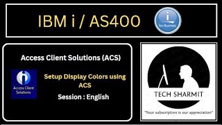 Setup display colors using ACS  access client solutions  as400 tutorial for beginners english [upl. by Notsruht]