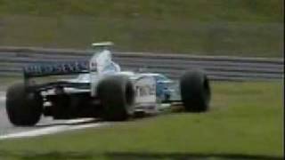 Giancarlo Fisichella spins out of the 1999 European Grand Prix [upl. by Dagney]