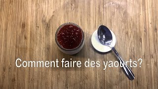 Comment faire des yaourts avec une yaourtière [upl. by Llerrom]