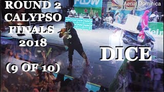 DICE PERFORMS LOOTERS LIVE DOMINICA CALYPSO FINALS 2018  AERIAL DOMINICA [upl. by Olnee479]