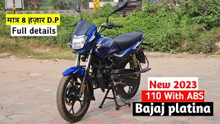 Bajaj Platina 110 Abs 2023 Model  New Bajaj platina with Abs 💥 [upl. by Eirallih]