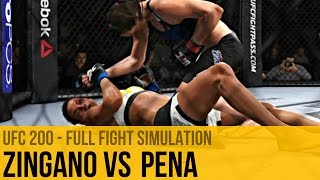 UFC 200  Cat Zingano vs Julianna Pena  UFC 2 Full Fight Simulation [upl. by Carmela]