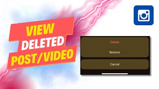 How to View Deleted Instagram Posts Yours or Someone Elses 2024 [upl. by Irah392]