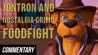 Blind Reaction Jontron and Nostalgia Critic  Foodfight [upl. by Fanchette]