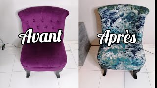 Renovation dun fauteuil crapaud tuto diy deco tuto [upl. by Ardnuyek603]