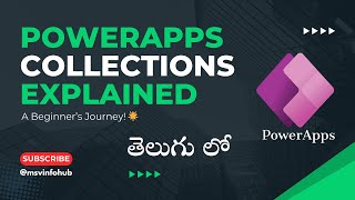 PowerApps Collections A Friendly Guide for Beginners  Explained In Telugu  PowerApps [upl. by Leind515]