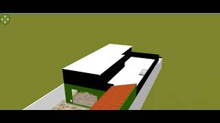 Casa com 3 quartoscozinha americana feita no SWEET HOME 3D [upl. by Htiduj]