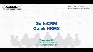 HRMS  Quick HRMS  SuiteCRM Quick HRMS [upl. by Pelligrini]