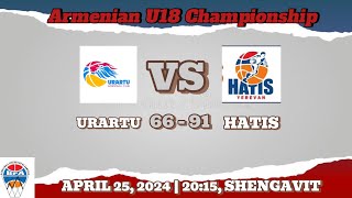 Armenian U18 Championship  Game Highlights  Urartu  Hatis  25042024 [upl. by Adnilemre404]