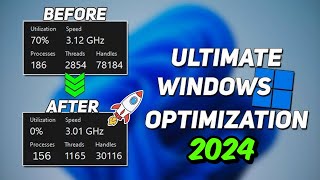 Ultimate 2024 Windows PC Optimization Boost Speed amp Reduce Processes✅🔥🤫 [upl. by Lindemann]