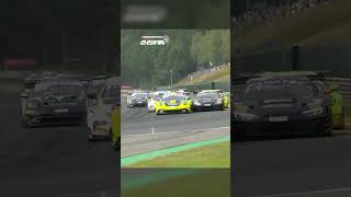 4 WIDE DOWN THE KEMMEL STRAIGHT 😱 FanatecGT Spa Racing Motorsport Spa24h GTWorldChEU [upl. by Yaf849]