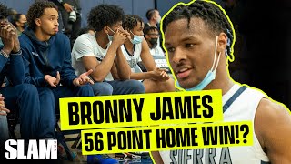 Bronny James amp Sierra Canyon win by 56 POINTS 😱 [upl. by Tarr]