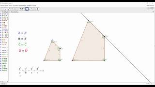 semejanza de polígonos con Geogebra [upl. by Resiak]