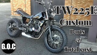 TW225カスタム 全パーツ紹介 TW200 TW225E TW200modify [upl. by Calise905]