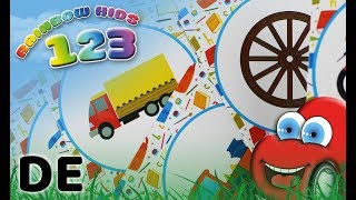 Erste Wörter lernen für Kleinkinder Fahrzeuge Feuerwehr Gegenstände  Deutsch  Rainbow Kids 123 [upl. by Veats]