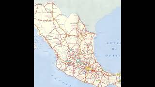 mapa de Mexico Carreteras [upl. by Inahpets]