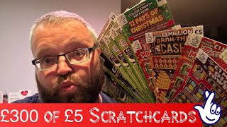 £300 OF £5 SCRATCHCARDS [upl. by Aillimac494]